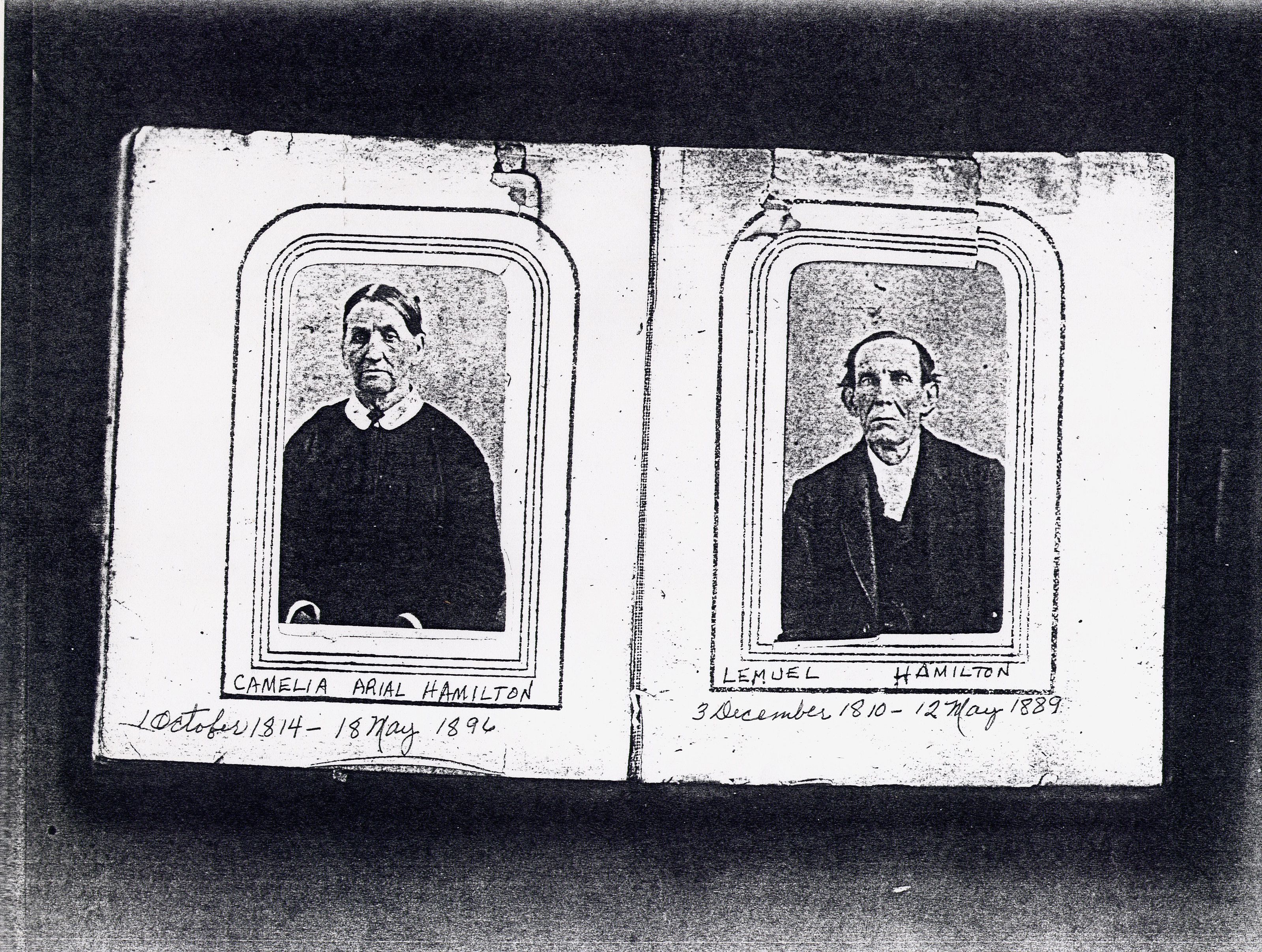 Climelia Abigail Ariail and Lemuel Greenlee Hamilton